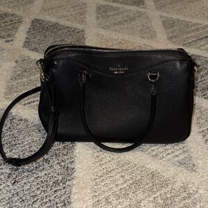 Kate Spade Black Pebbled Leather Satchel